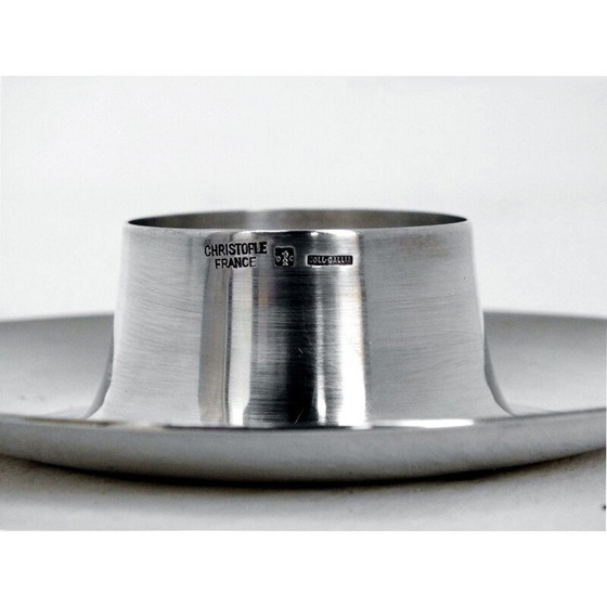 Image 1 of Set of 4 vintage egg cups by Christofle coll Gallia, France 1960