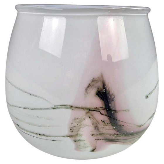 Image 1 of Vintage Danish glass vase by Michael Bang for Holmegaard, 1980s