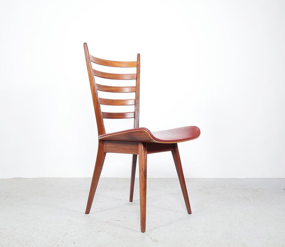 Image 1 of Chaises à échelle en bois de teck, 1960