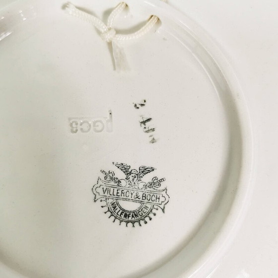 Image 1 of Coppia di piatti da parete Art Déco vintage di Villeroy e Boch, Germania, anni '30