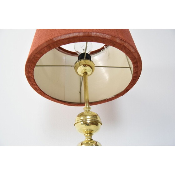 Image 1 of Vintage table lamp in fabric and brass by Kamenicky Senov, Czechoslovakia 1960