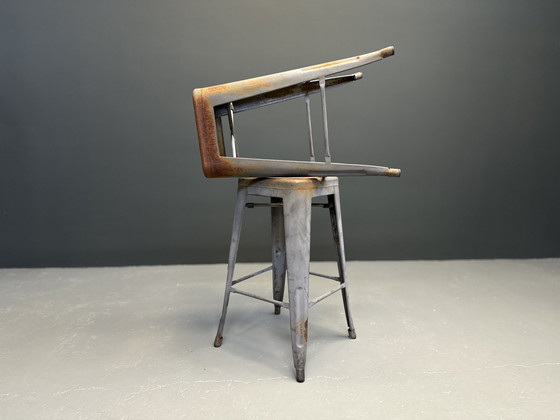 Image 1 of 2x Industrial metal stool