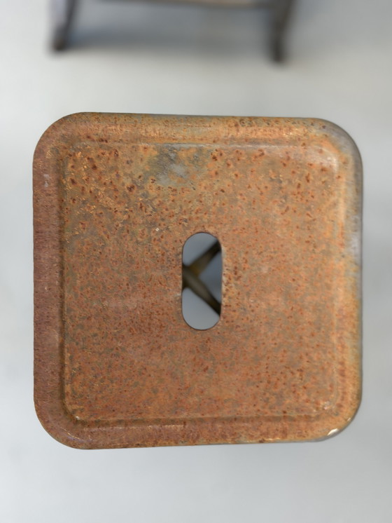 Image 1 of 2x Industrial metal stool