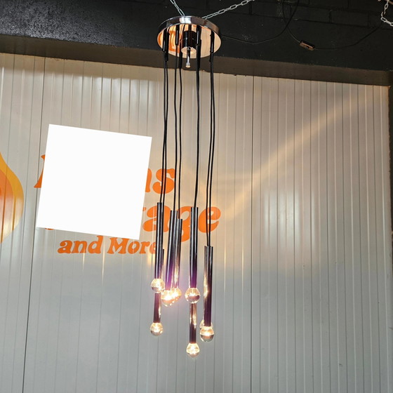 Image 1 of Vintage cascade pendant lamp chrome