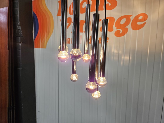 Image 1 of Vintage cascade pendant lamp chrome