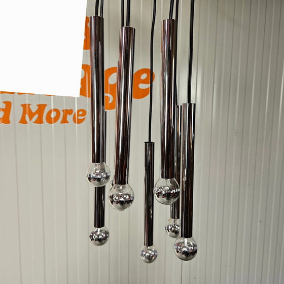 Image 1 of Vintage cascade pendant lamp chrome