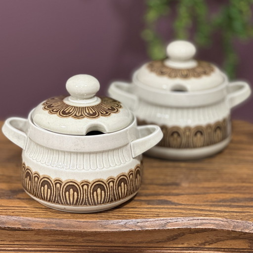 Two Soup Trays, Vintage