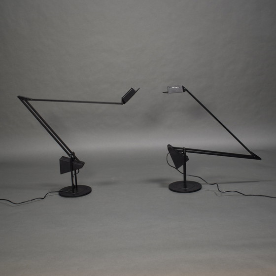 Image 1 of Fridolin Naef 'Flamingo' table lamps for LUXO - Italy, circa 80's design