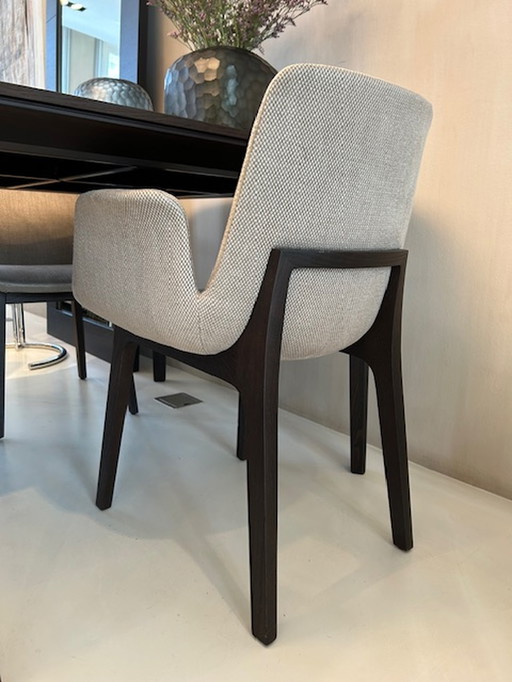 2x Poliform Ventura dining chair