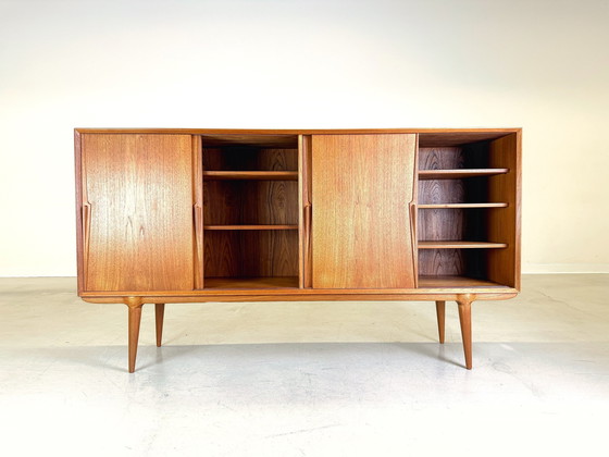 Image 1 of Mid - Century Highboard Omann Jun Sideboard Gunni Omann Teak