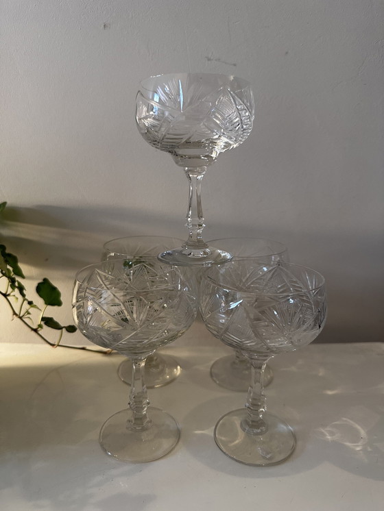 Image 1 of 5 bicchieri di cristallo