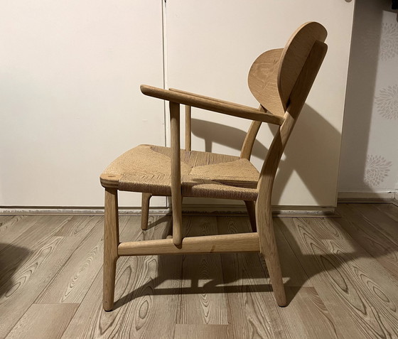 Image 1 of 1x Carl Hansen Ch22 Armchair By Hans Wegner