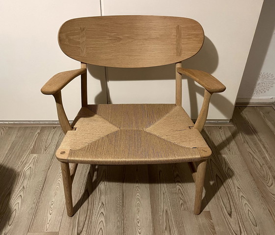 Image 1 of 1x Carl Hansen Ch22 Armchair By Hans Wegner