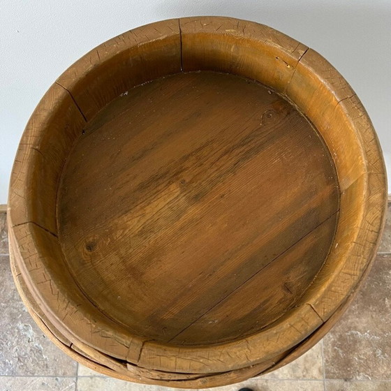 Image 1 of Set of 3 primitive vintage wooden bowls, Sweden
