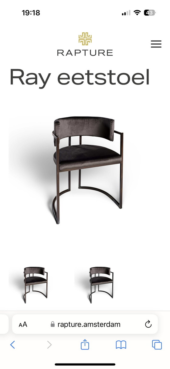 Image 1 of 3x Rapture Ray Dining Chair