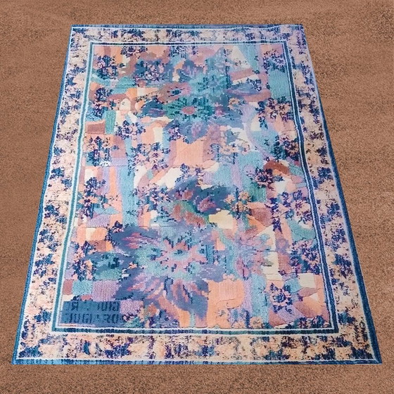 Image 1 of 1990S Gorgeous Rug By Giorgetto Giugiaro For Paracchi. Pure Wool. Made In Italy