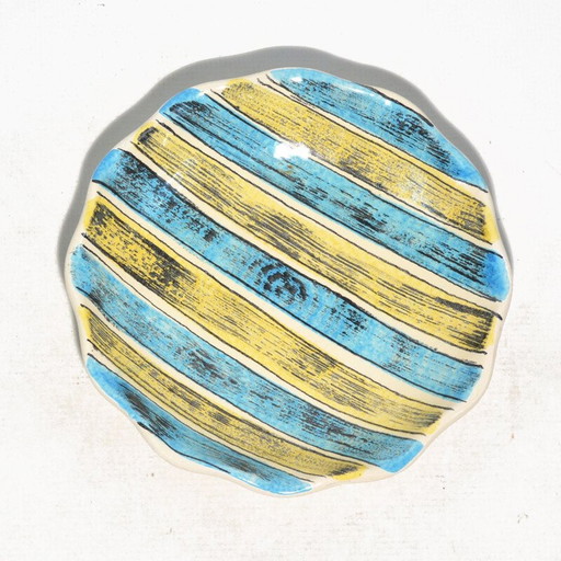 Vintage ceramic fruit plate by Picasso for Strehla, Germany 1970