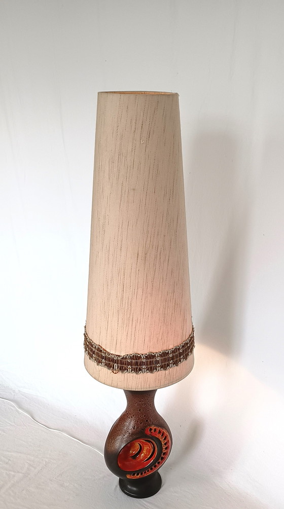 Image 1 of Herda Fat lava floor lamp with original shade