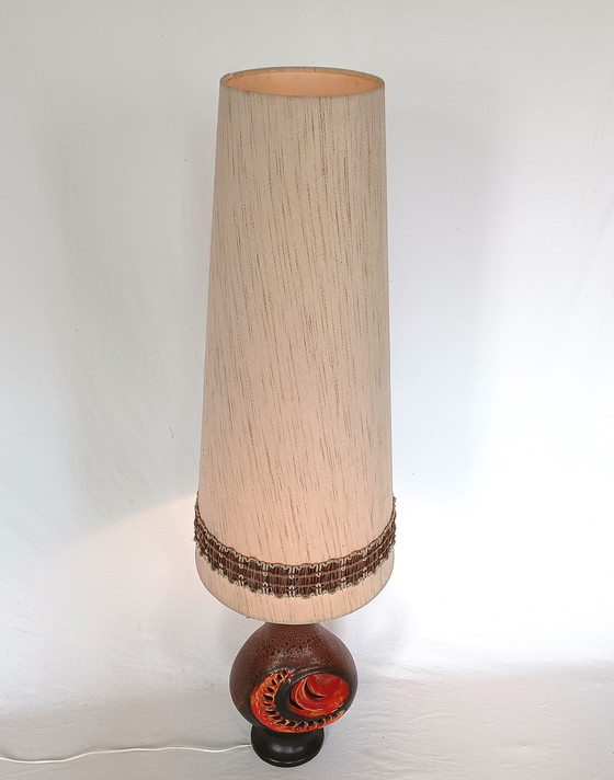 Image 1 of Herda Fat lava floor lamp with original shade