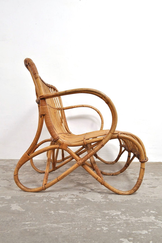 Image 1 of Vintage rattan lounge sofa