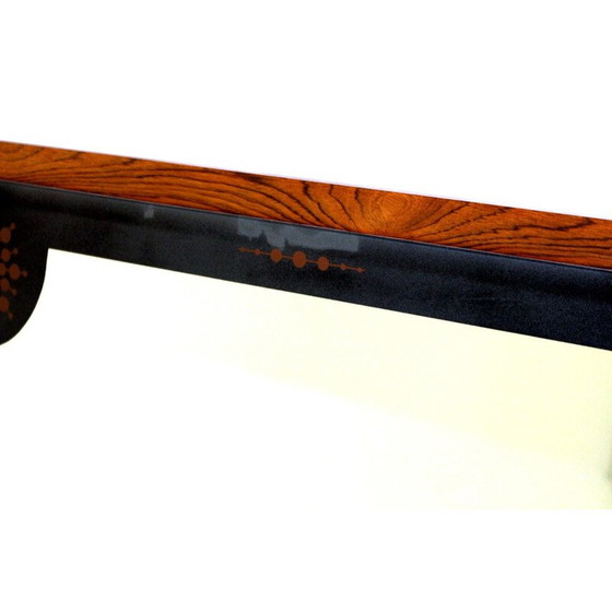 Image 1 of Vintage rosewood mirror by Ateljé Glas and Trä, Sweden 1970