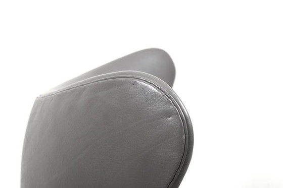 Image 1 of Reclining Egg Chair & Ottoman Set by Arne Jacobsen for Fritz Hansen, 1971, Set of 2