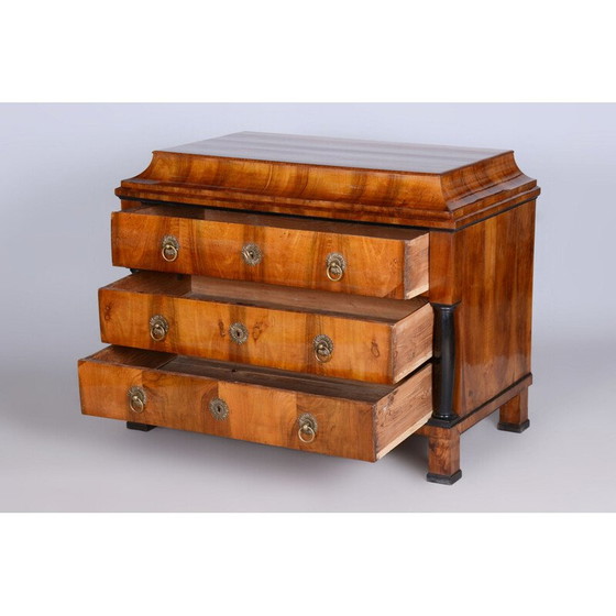 Image 1 of Vintage Biedermeier walnut chest of drawers, Czechoslovakia 1820-1829