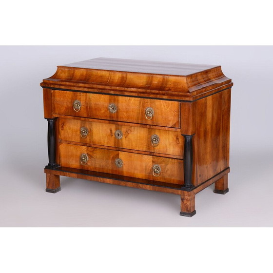 Image 1 of Vintage Biedermeier walnut chest of drawers, Czechoslovakia 1820-1829