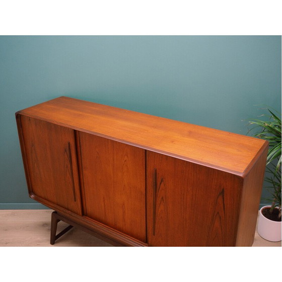 Image 1 of Vintage high sideboard in teak veneer, Denmark 1960