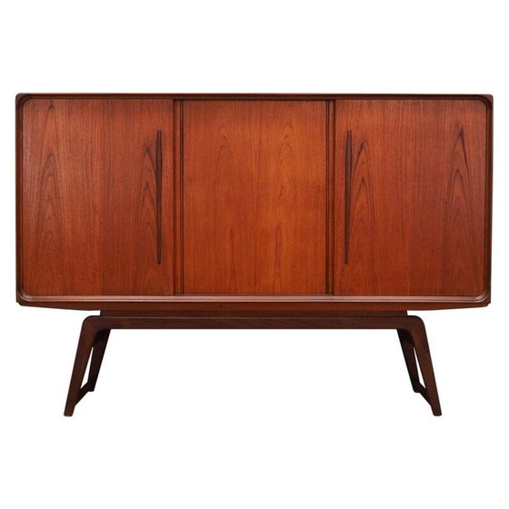 Image 1 of Vintage high sideboard in teak veneer, Denmark 1960