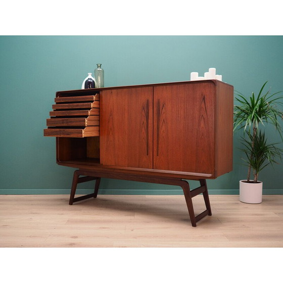 Image 1 of Vintage high sideboard in teak veneer, Denmark 1960