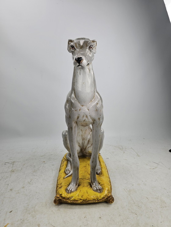 Image 1 of Greyhound ceramic Made in Italy