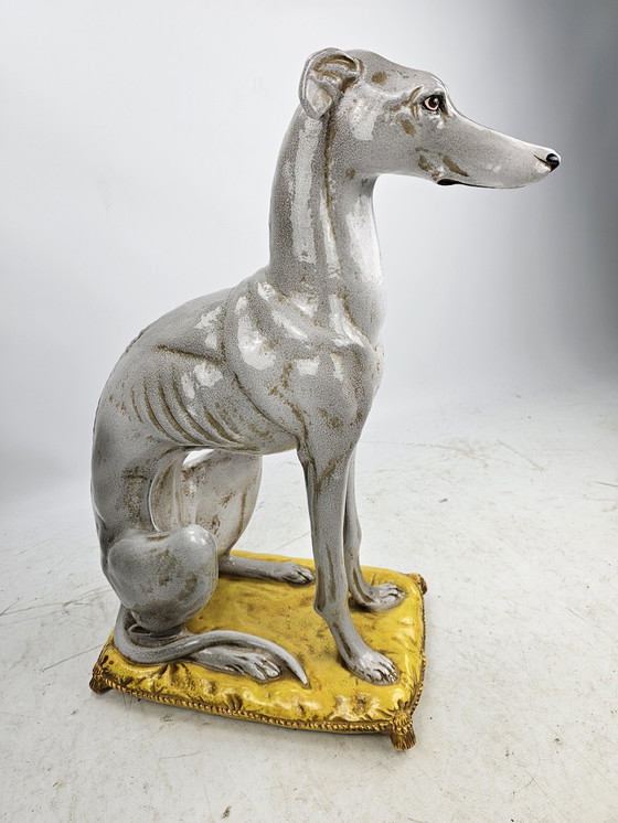 Image 1 of Greyhound ceramic Made in Italy