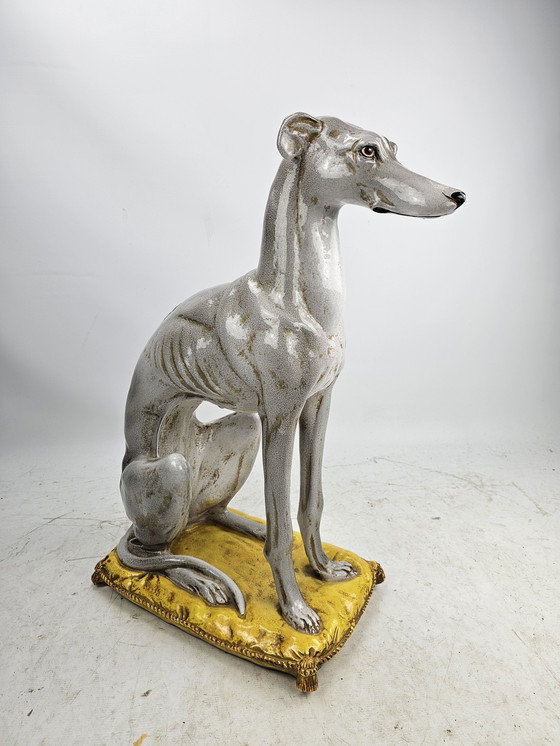 Image 1 of Greyhound ceramic Made in Italy