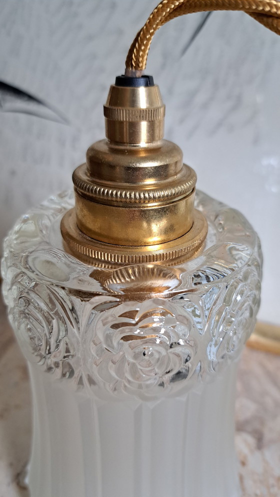 Image 1 of Vintage Glass Pendant Lamp