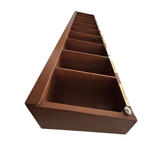 Large Teak Wood Storage Compartment Box Rack