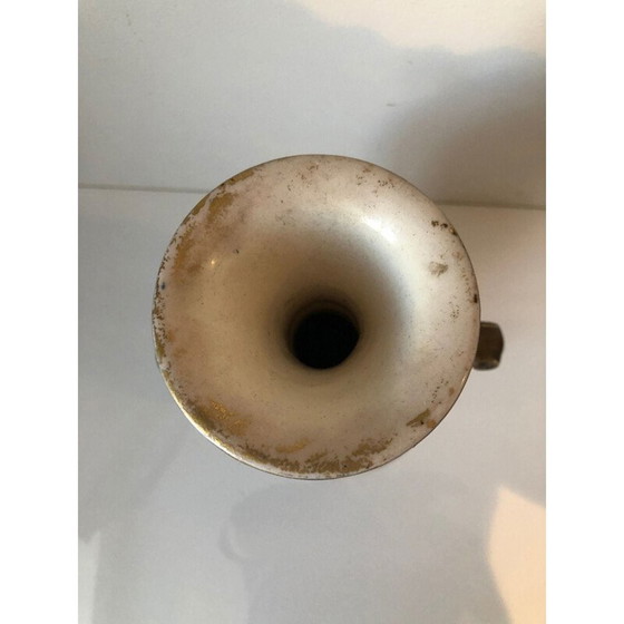 Image 1 of Vaso in porcellana vintage con fiori dipinti a mano