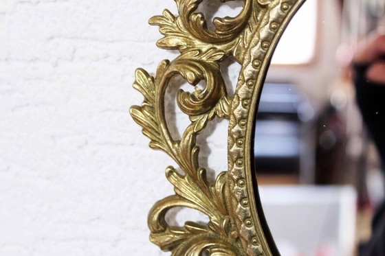 Image 1 of Mirror candle in brass 1960