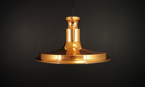 Copper Pendant Lamp, Danish Design, 1960S, Production: Denmark