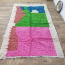 Moroccan Berber carpet, multicolored, wool - Marokkanischer Berberteppich, Mehrfarbig, Aus Wolle