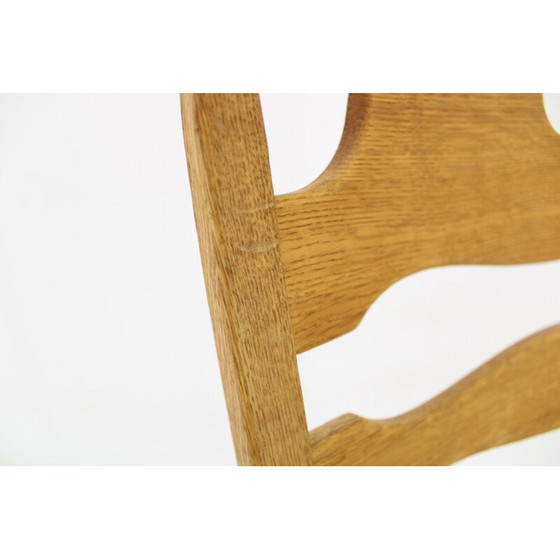 Image 1 of Vintage Razorblade armchair in solid oak by Henning Kjærnulf for EG Møbler, Denmark 1960