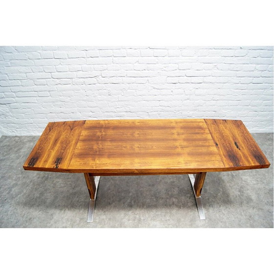 Image 1 of Vintage adjustable rosewood table by K & G, Germany 1960