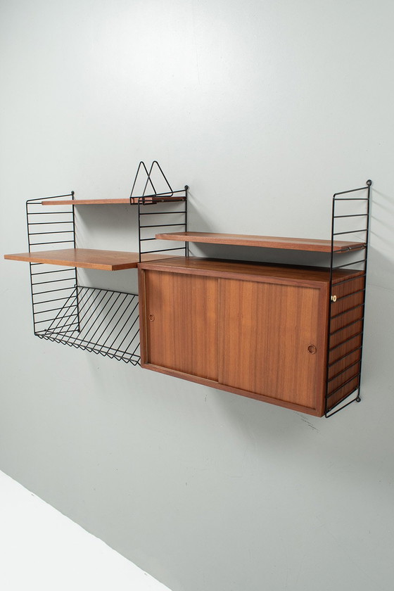 Image 1 of String 'the ladder shelf' wall system