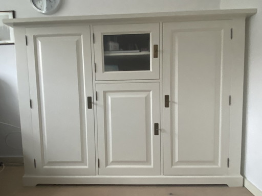 Highboard beech white country house style