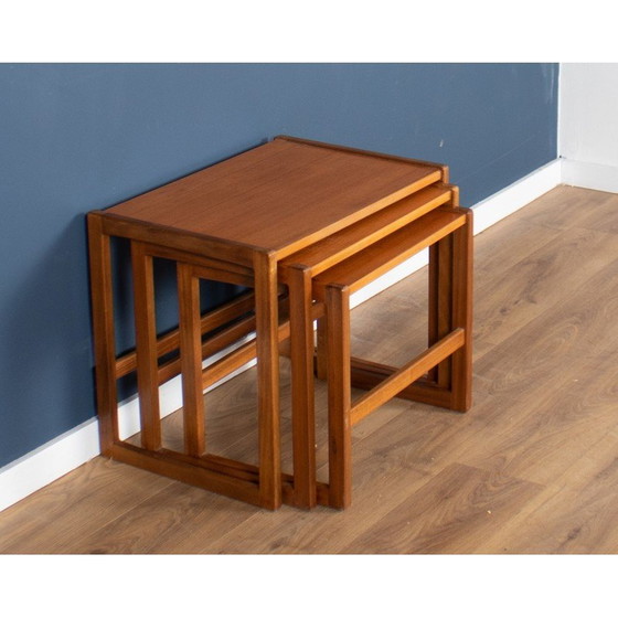 Image 1 of Vintage Danish teak nesting tables, 1960s