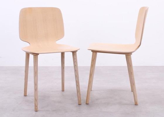 Image 1 of 6X Pedrali Babila 2700 Chair Ash Wood