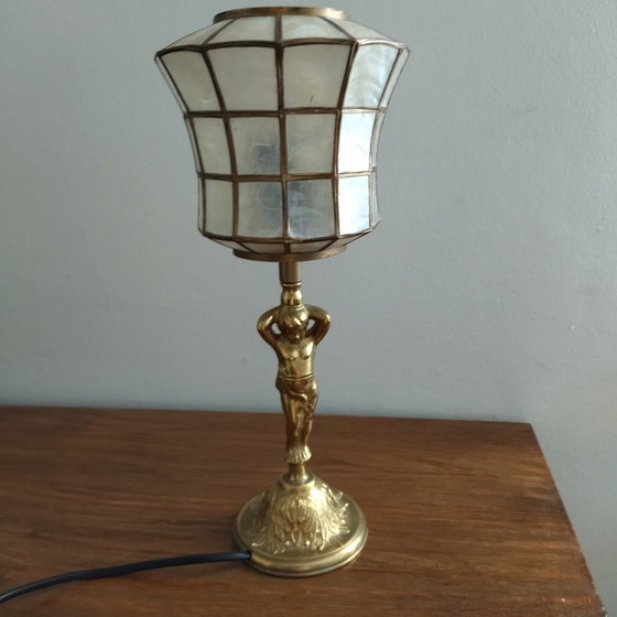 Image 1 of lampe de table en nacre