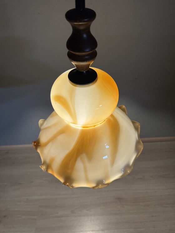 Image 1 of Vintage Flamed Pendant Lamp Herda