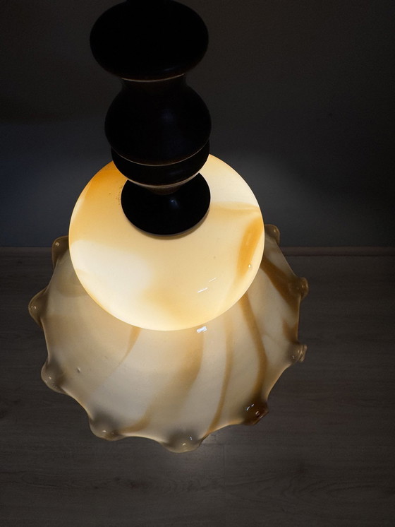 Image 1 of Vintage Flamed Pendant Lamp Herda