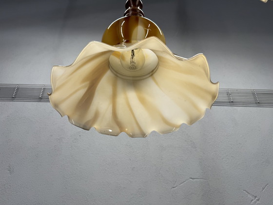 Image 1 of Vintage Flamed Pendant Lamp Herda
